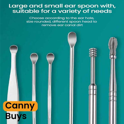 6-Piece Stainless Steel Ear Cleaning Tool Set