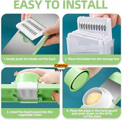 Canny Buys 5 in 1 Stainless Steel Vegetable Slicer in Pakistan