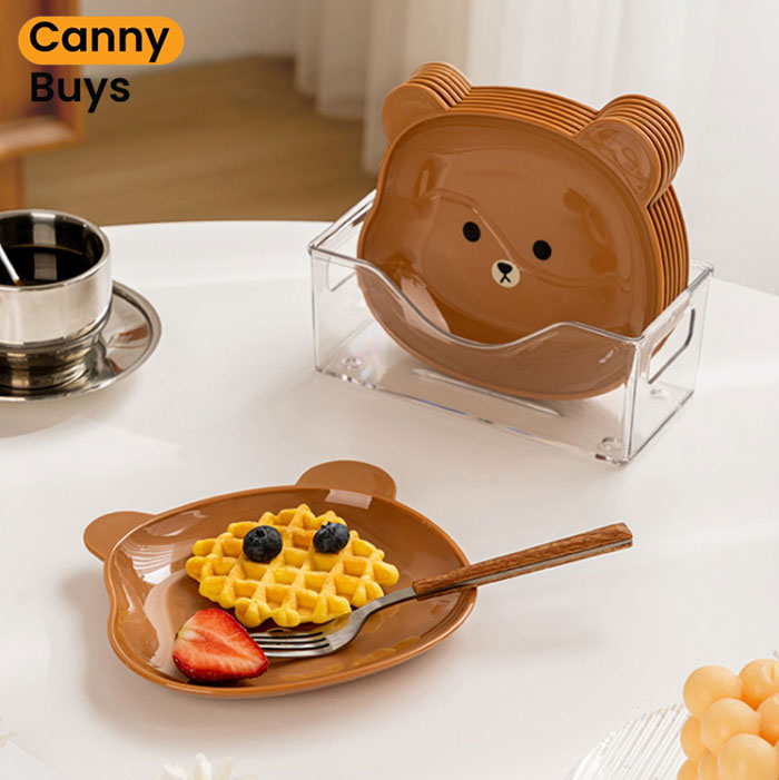Bear Plates Set ( 8 Pcs )