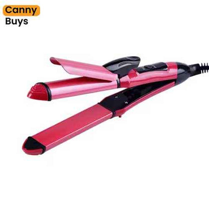 2-in-1 Hair Straightener & Curler