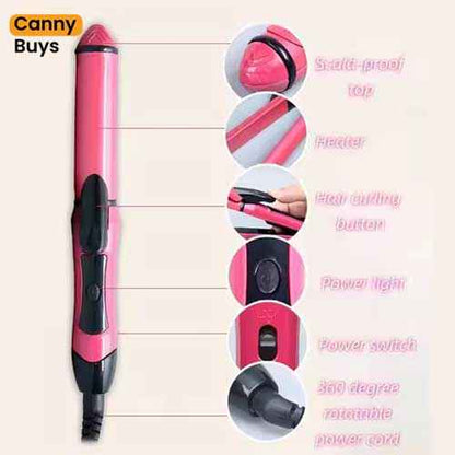 2-in-1 Hair Straightener & Curler