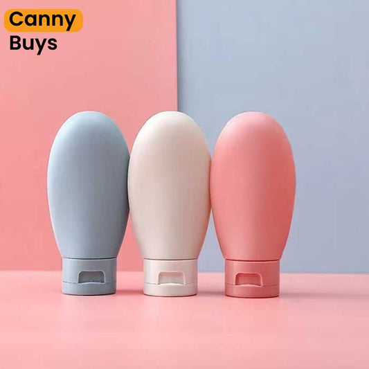 3-Piece Silicone Travel Bottles Set - Canny Buys