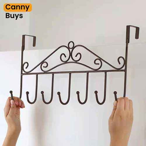 7 Hook Iron Door Hanger