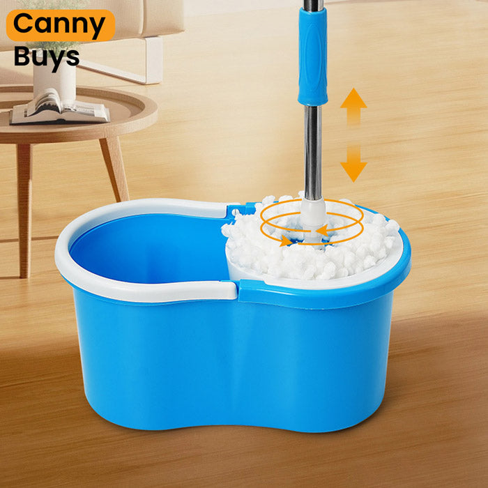 Hands-Free Spin Mop with Steel Dry Bucket - Canny Buys