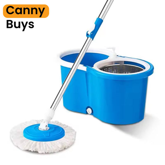 Hands-Free Spin Mop with Steel Dry Bucket - Canny Buys