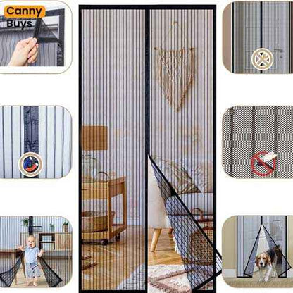 Magnetic Mesh Mosquito Screen Door