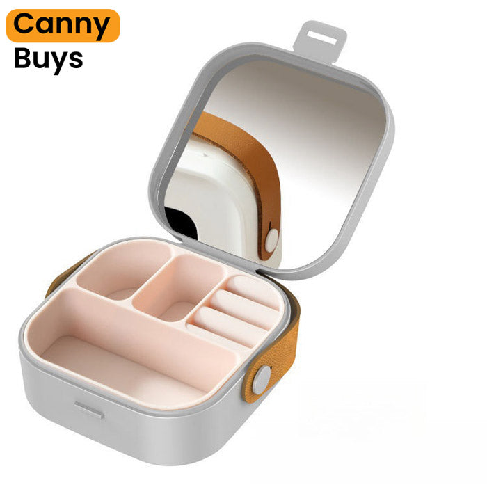 Plastic Jewelry Box With Mirror - Canny Buys
