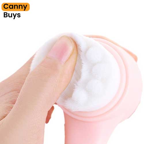 Portable Double-Sided Facial Cleaning And Skin Scrub Brush