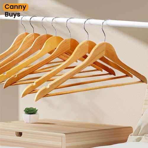 Premium Wooden Clothes Hanger ( Pack of 3 )