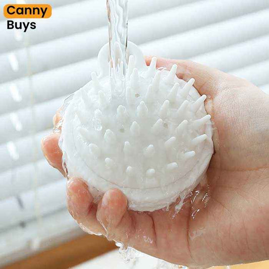 Shampoo Brush & Scalp Scrubber with Silicone Bristles