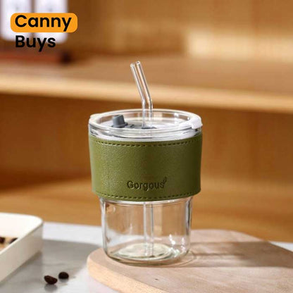 Glass Cup with Straw in Pakistan - Canny Buys