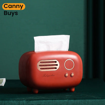 Retro Radio-Style Tissue Box