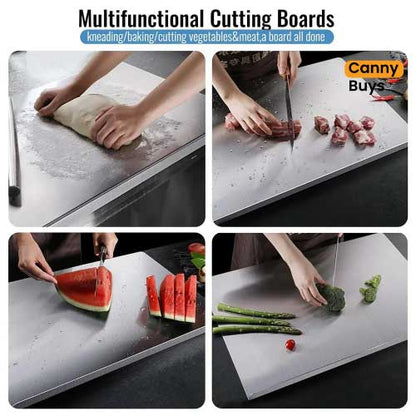 Canny Stainless Steel Cutting Board | Large Size (16 x 19 inches)
