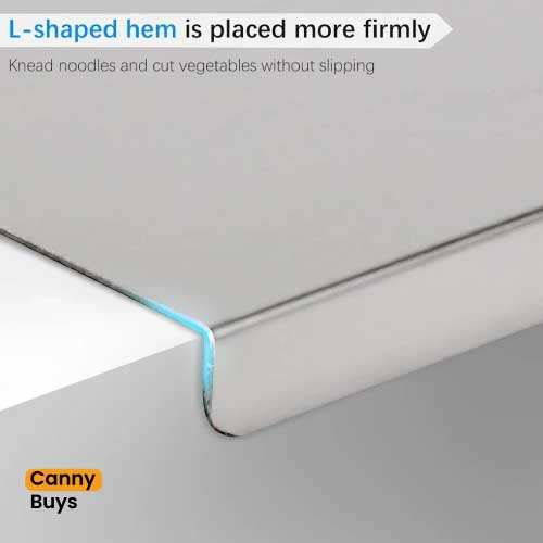 Canny Stainless Steel Cutting Board | Large Size (16 x 19 inches)