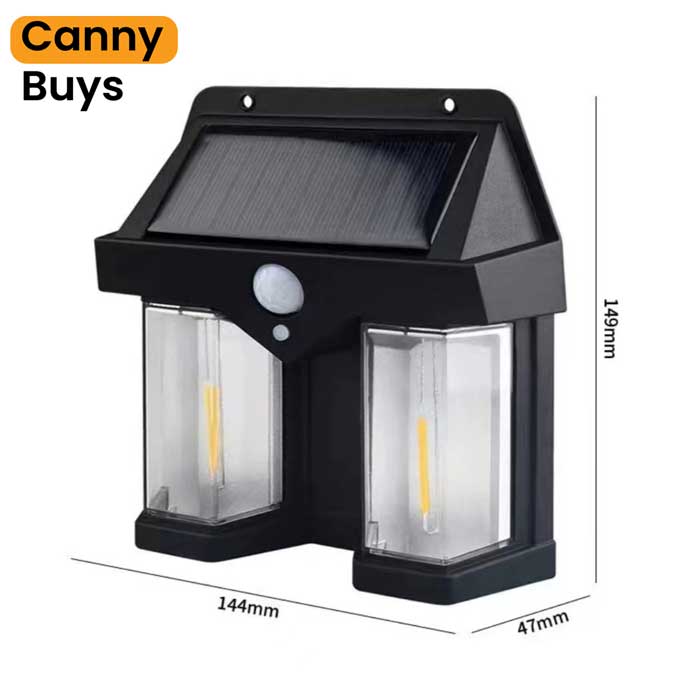 Rechargeable Solar Wall Light with Motion Sensor - Canny Buys
