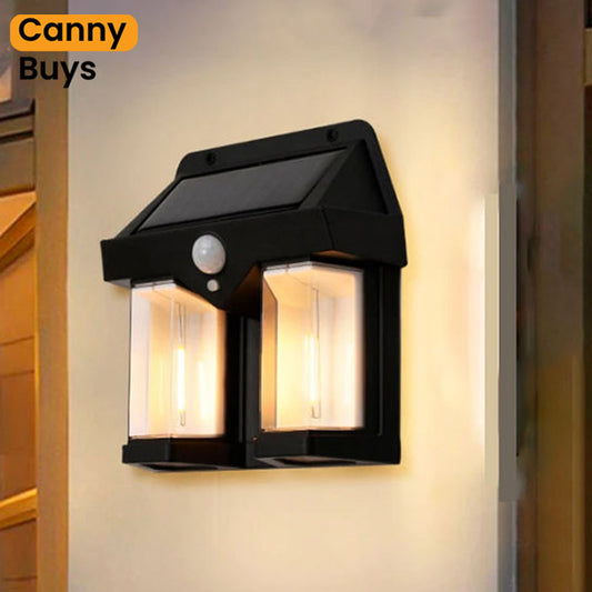 Rechargeable Solar Wall Light with Motion Sensor - Canny Buys