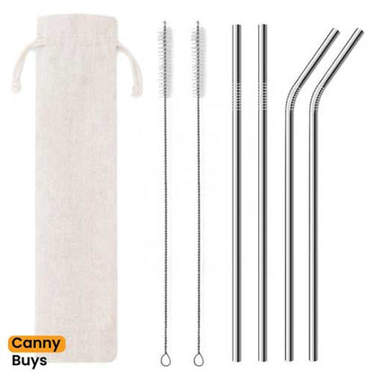 Stainless Steel Reusable Straws - Canny Buys