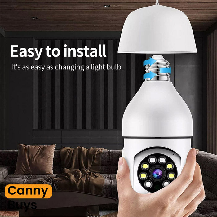360° Wireless WiFi Light Bulb Camera