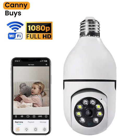 360° Wireless WiFi Light Bulb Camera
