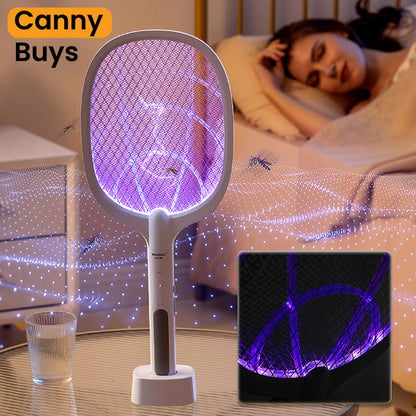 Electric Mosquito Killer Racket with Charging Stand
