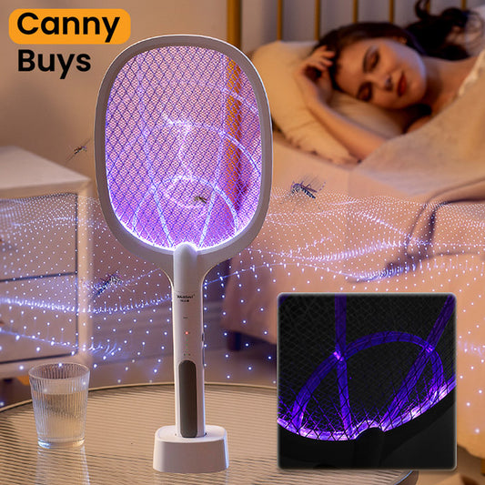 Electric Mosquito Killer Racket with Charging Stand