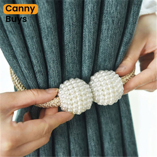 Magnetic Pearl Curtain Tiebacks