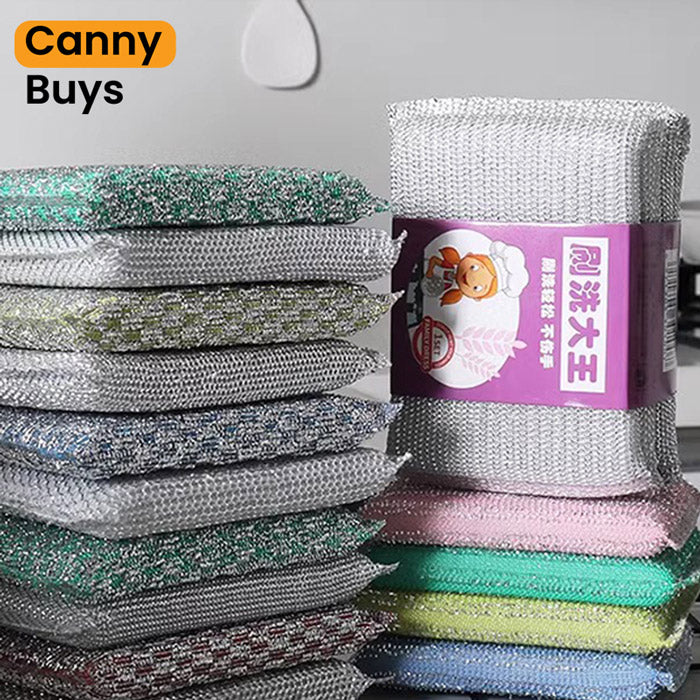 Silver Dishwashing Magic Sponge ( 4 pcs ) - Canny Buys