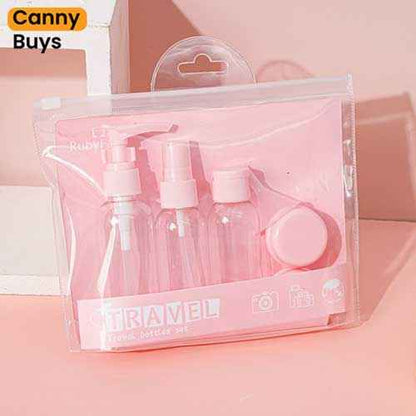 Transparent Travel Cosmetic Bottle Set