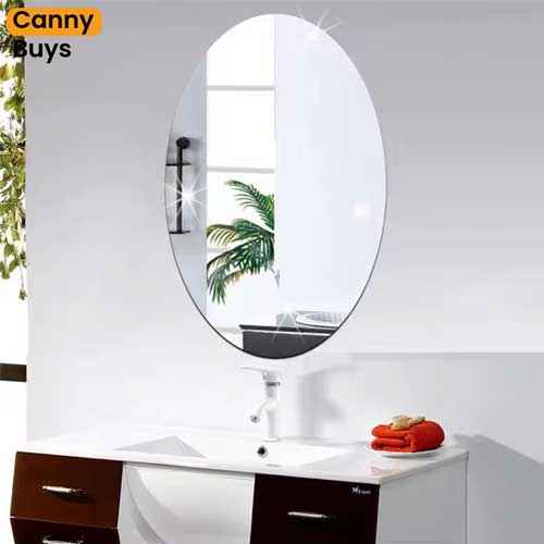 Flexible Self-Adhesive Oval Mirror Stickers