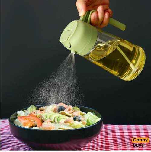 2 in 1 Glass Oil Sprayer & Dispenser Jug- Canny Buys