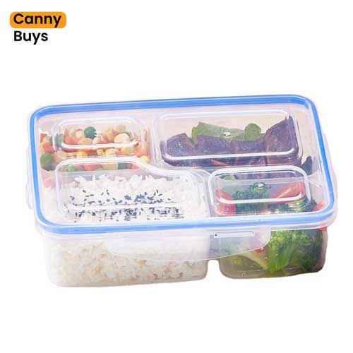 Four Compartment Airtight Food Storage Container